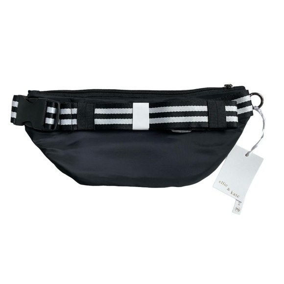 NWT 42POPS Ellie & Kate Crossbody Waist Bag/Fanny Pack in Black - Picture 2 of 4